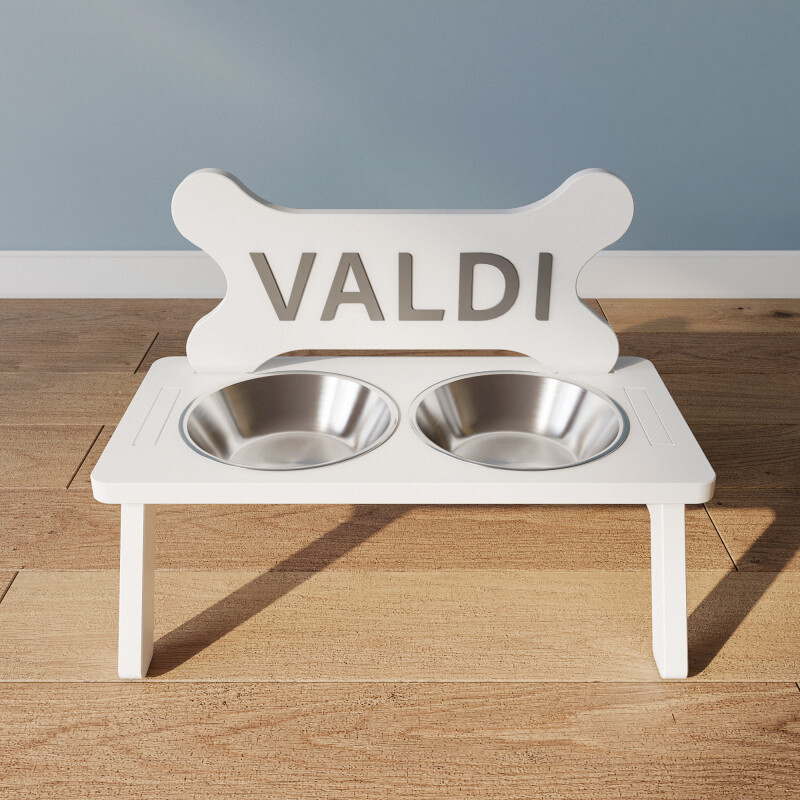 Modern Köpek Kulübesi Küçük Boy Kare Kapı Model, El Yapımı, Birinci Sınıf Ahşap, Hediye Mama Kabı