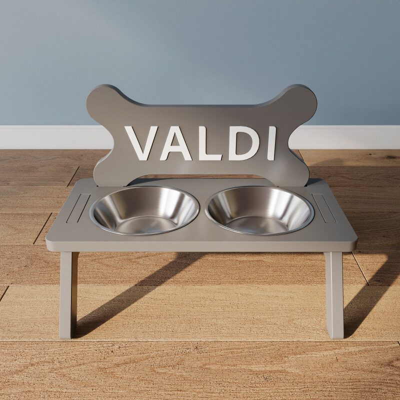 Modern Köpek Kulübesi Orta Boy Sürgülü Model, El Yapımı, Birinci Sınıf Ahşap, Hediye Mama Kabı